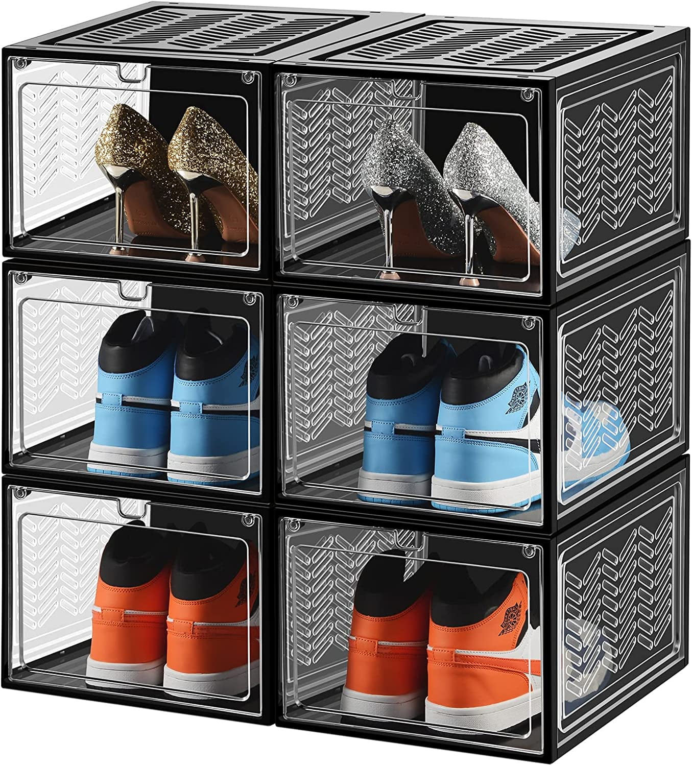 clear shoe storage containers