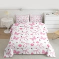thumbnail image 2 of Castle Fairy Cartoon Butterflies Bowtie Flowers Queen Comforter Set, 2 of 8