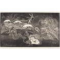 thumbnail image 2 of Paul Gauguin 14x11 Gold Ornate Wood Frame and Double Matted Museum Art Print Titled - The Universe is Created (L’Univers Est Cree) II (C. 1894), 2 of 4