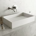 thumbnail image 5 of VIGO Montauk Modern White Matte Stone 23 in. L x 15 in. W x 5 in. H Rectangular Vessel Bathroom Sink-VG04026, 5 of 9