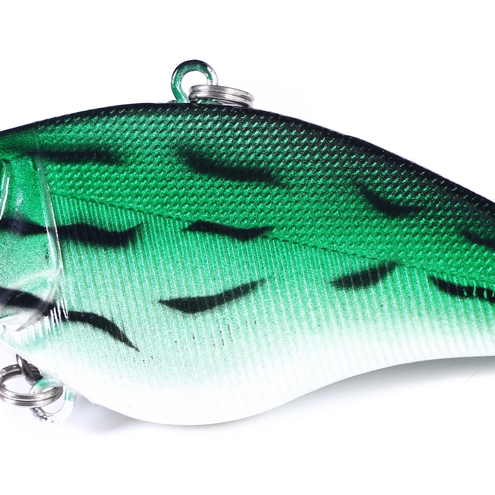 HENGJIA 10 Pack Lipless Crankbaits for Bass Fishing Lures, Sinking Deep Diving Crank Bait, Large VIB Hard Baits Fishing Jigs for Freshwater and Saltwater Bass, Trout, Perch, Walleye