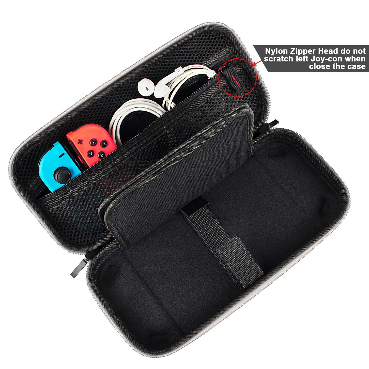 daydayup Switch Carrying Case Compatible with Nintendo Switch Switch OLED with 20 Games Cartridges Protective Hard Shell Travel Carrying Case Pouch for Console Accessories White Walmart