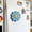 105#Blue, variant on Petal Shaped Magnetic Fridge Storage Clips, Strong Neodymium Magnets for Refrigerator, Cute Kitchen Organizer for Notes Photos and Memos, Set of 6 Colorful Clips