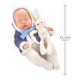 thumbnail image 4 of AlevRam Realistic Newborn Baby Dolls, Real Life Sleeping Baby Dolls, 12 Inch Soft Vinyl Silicone Full Body, Lifelike Reborn Dolls with Rabbit Toy for Kids Girls Boys 2+, 4 of 4