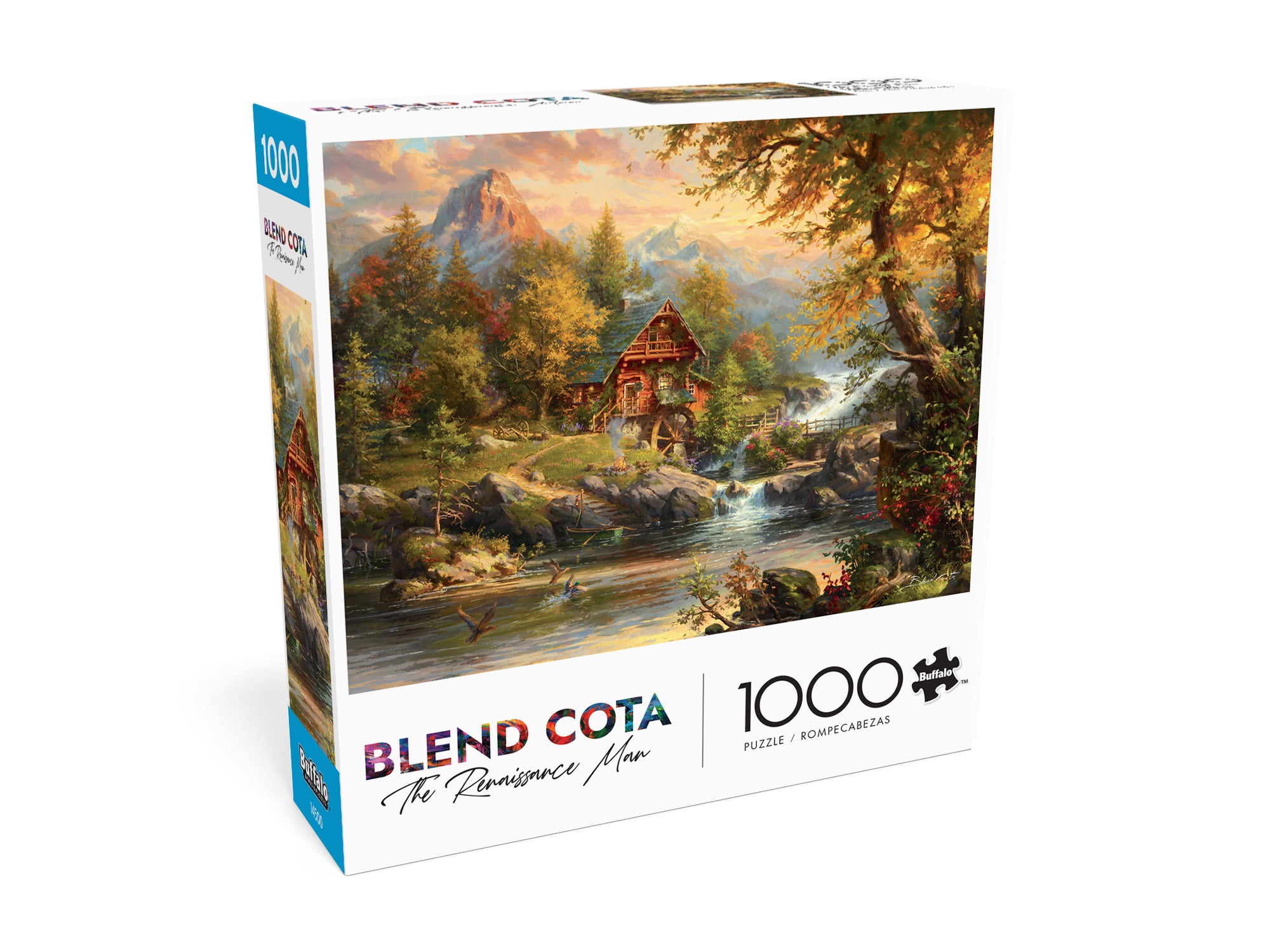 Buffalo Games Summer Cabin 1000-Piece 26.75 x 19.75-inch Interlocking Jigsaw Puzzle for Adults Ages 14+