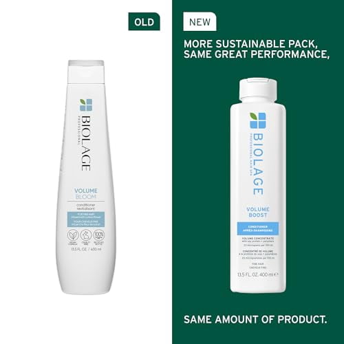 Biolage Volume Boost Conditioner - Weightless Moisture Shine and Volume For Fine Hair Soy Protein and Polymers Vegan and Paraben-Free Packaging may vary