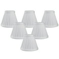 thumbnail image 2 of Royal Designs, Inc. Pleated Empire Chandelier Shade CS-111WH-6, White, 2.5 x 5 x 4.25, Pack of 6, 2 of 5