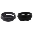 thumbnail image 1 of Parasol de metal de 37 mm con montaje de tornillo negro compatible con lentes Leica Summinin Elmar, 1 of 5