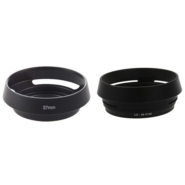 Parasol de metal de 37 mm con montaje de tornillo negro compatible con lentes Leica Summinin Elmar