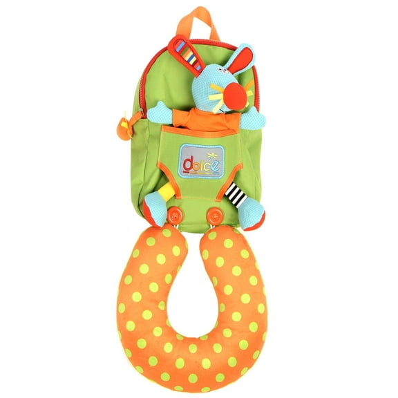 Dolce Rabbit Backpack with Neck Support Interactive Stuffed Animal Plush Toy
