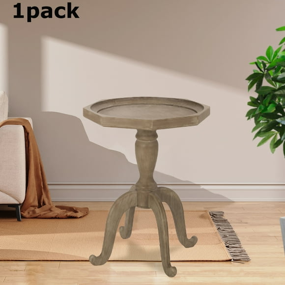 Wooden Round Side Table - The Perfect Size for Small Spaces