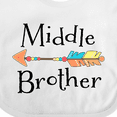 thumbnail image 4 of Inktastic Middle Brother- arrow Boys Baby Bib, 4 of 4