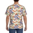 thumbnail image 3 of Vsdgher Snake Print Men's Dry Fit Mesh Athletic Shirts Moisture Wicking Tennis T-Shirt Tops, 3 of 9