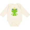 thumbnail image 3 of Inktastic Cute Frog, Green Frog, Frog Prince, Crown Boys or Girls Long Sleeve Baby Bodysuit, 3 of 5