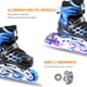 thumbnail image 3 of Patines iluminadores Ajustables Patines en línea con ruedas iluminadas para niños y jóvenes patines en línea para niñas, 3 of 7