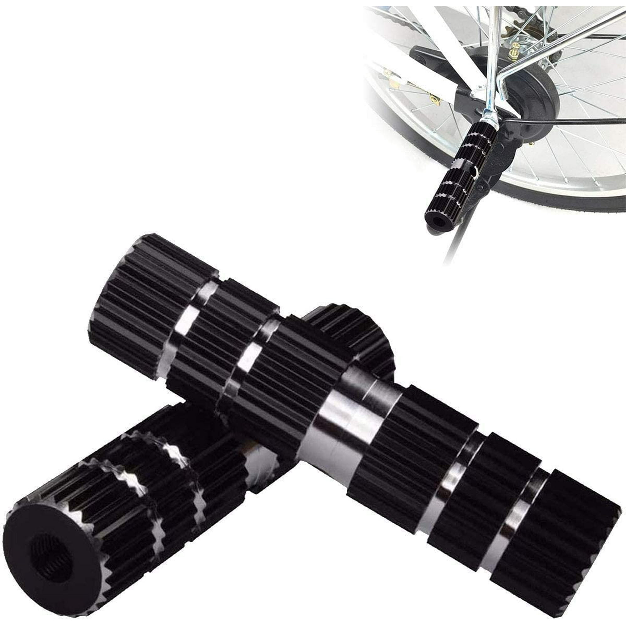 Aluminum Alloy Non Slip Bike Pegs BMX Pegs Cylindrical Foot Pegs for BMX Bikes MTB Pegs for BMX Stunts Cycling Mountain Bike Black Walmart