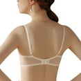 thumbnail image 4 of Women's Minimizer Bra Full Coverage Sheer Lace Bra Underwire Unlined Bra(White,38C), 4 of 6