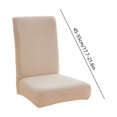 thumbnail image 3 of Stretch Chair Covers - Thick Knit, Washable Polyester Slipcovers for Dining, Office, and Restaurant Chairs, Durable and Easy to Install, Provides Complete Protection from Stains and Dust, 3 of 5