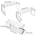 thumbnail image 4 of 14-Slot Stainless Steel Chicken Leg Rack with Drip Tray for Grill & Oven, 4 of 8