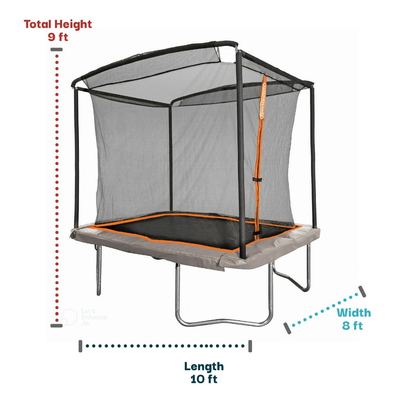 Sportspower BouncePro 8x10ft Trampoline Meets ASTM Safety
