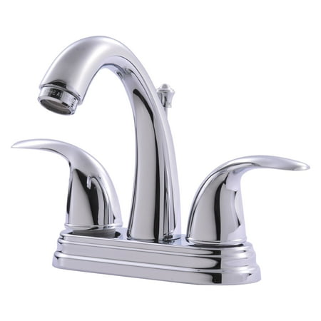 Chrome Lavatory Drain - Ultra Faucets UF45010 2-Handle Chrome Lavatory Faucet with Pop-Up Drain