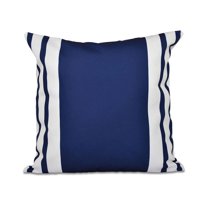 Simply Daisy 16" x 16" Big and Bold Stripe Decorative Pillow, Royal