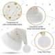 thumbnail image 3 of Gorro de Papá Noel para adultos, gorro navideño mullido con estrellas doradas, gorro navideño grande y cálido para hombres y mujeres, 3 of 3