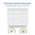 thumbnail image 5 of Delta Children Epic 3-Drawer Dresser, White, 5 of 10