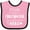 Pink and Black, variant on Inktastic My Dad is a Firefighter and a Hero Boys or Girls Baby Bib