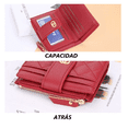 thumbnail image 4 of Cartera Monedero Plegable Con Cremallera Rojo Malubero  Cartera Monedero Plegable, 4 of 4
