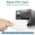 thumbnail image 2 of 100 Pack Premium Blank PVC Cards, CR80 30Mil Graphic Quality White Plastic Cards for Photo ID Badge Printers, 2 of 7