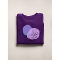 thumbnail image 3 of Modern Style Violet Nature Sweatshirt Women -Image by Shutterstock, Female Medium, 3 of 4