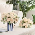 thumbnail image 5 of Packs Peonies Artificial Flowers, White Artificial Peonies, Silk Peonies Flowers Fake peonies Artificial Flowers Peonies Hydrangea Bouquet for Centerpiece Table Wedding Party Home Decor, 5 of 5