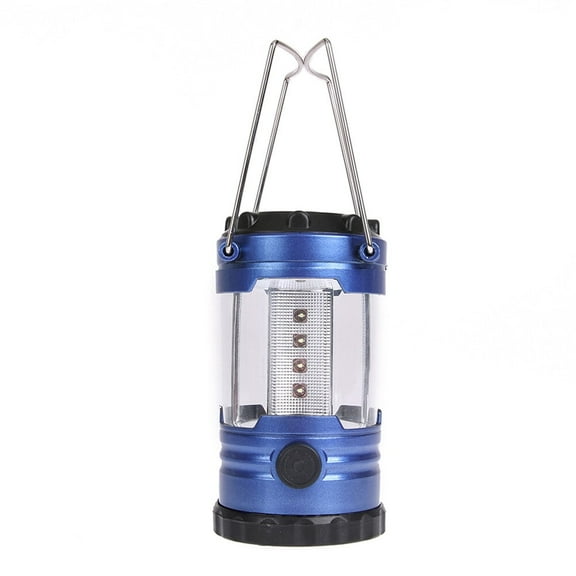 Lightweight 12 LED Bivouac Camping Hiking Riding Tent Lantern Portable Fishing Light Hanging Tent FlashLight With Stainless Steel Handles Emergencies Linterna