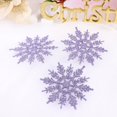 thumbnail image 2 of 24Pcs Plastic Snowflake Ornaments Christmas Glitter Snowflakes Hanging Crafts for Wedding Birthday Home Xmas Tree Window Door Accessories,4 Inches, 2 of 5