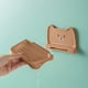 thumbnail image 5 of Almacenamiento y organización del baño, encantadora jabonera de pared con forma de oso pequeño, jabonera para inodoro, sin acumulación de agua ni drenaje, estructura desmontable, jabonera, estante de, 5 of 6