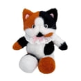 thumbnail image 2 of Bonita mochila de gato de peluche, mochila de viaje creativa para amantes de las mascotas, niñas y niños. Blanco blanco naranja, 2 of 9