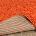 thumbnail image 5 of Sweet Home Stores Cozy Solid 2x5 Indoor Shag Runner Rug, 2' x 5', Orange, 5 of 7
