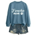 thumbnail image 3 of Frenchie Mom Sweatshirts for Women Long Sleeve Crewneck Graphic Sweatshirt for French Bulldog Lover Pullover Tops, 3 of 5