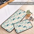 thumbnail image 5 of 2-Piece Kitchen Mat Set Non Slip Washable Floor Mats Decorative Rugs for Kitchen Sink Laundry Turtles and Sea Plants Pattern, 5 of 7