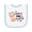 White and Light Blue, variant on Inktastic I Love You a Latte with Coffee Cup Baby Terry Cloth Bib
