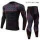 thumbnail image 2 of Guardurnaity Conjunto de ropa interior térmica para hombre, trajes transpirables de secado rápido, medias básicas, pantalones, ropa deportiva, conjuntos de ropa gris y rojo SG, 2 of 6