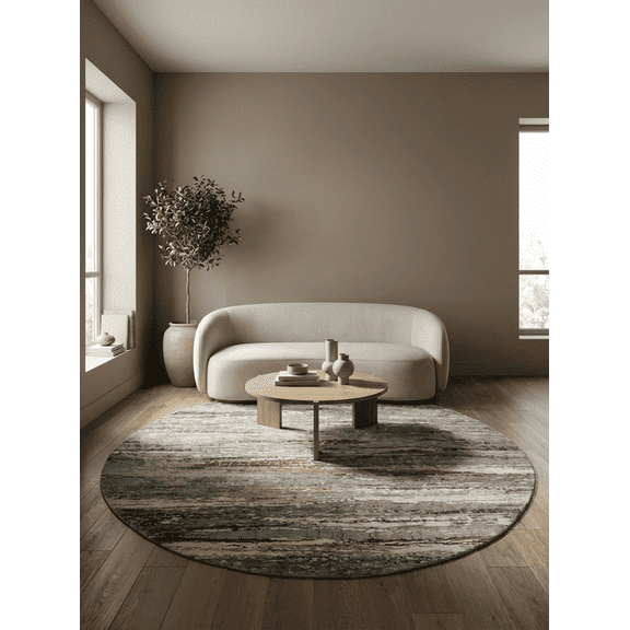 Jaipur Rugs Chaos Theory By Kavi Hand Knotted Wool & Bamboo Silk Area Rug 2X3 Antique White Sky Blue