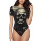 thumbnail image 1 of Fotbe Vintage Winged Rose Skull Body de Mujer con Cuello Redondo y Mangas Cortas, Sin Mangas Ajustado, Suave, Cómodo y Básico-Medium, 1 of 7