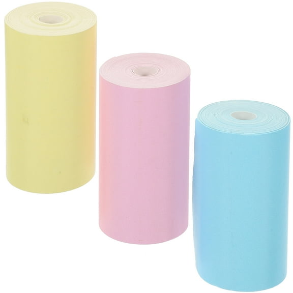 3 Rolls Thermal Transfer Paper Printing Sticker Planner Stickers