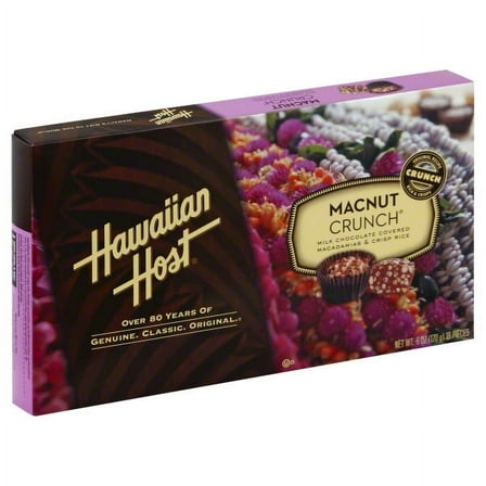 Hawaiian Host Milk Chocolate Covered Macadamias, 6 Oz.