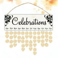 thumbnail image 5 of WORGEOUS  Wooden Calendar Birthday Party Decorations Wall Calendars Black, 5 of 8