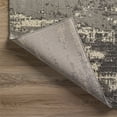 thumbnail image 6 of Addison Rugs Emporium 3'3" x 5'1" Striped Microfiber Area Rug in Gray, 6 of 7