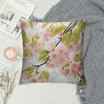 thumbnail image 2 of Nawypu  Pillow Case Decorative Cushion Cover Peach Blossom Pattern Pillowcase, 2 of 5