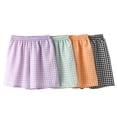 thumbnail image 4 of Sokhug Womens Loungewear Shorts Gingham Plaid Elastic High Waist Loose Fit Lightweight Casual Checkered Sleep Shorts, 4 of 4
